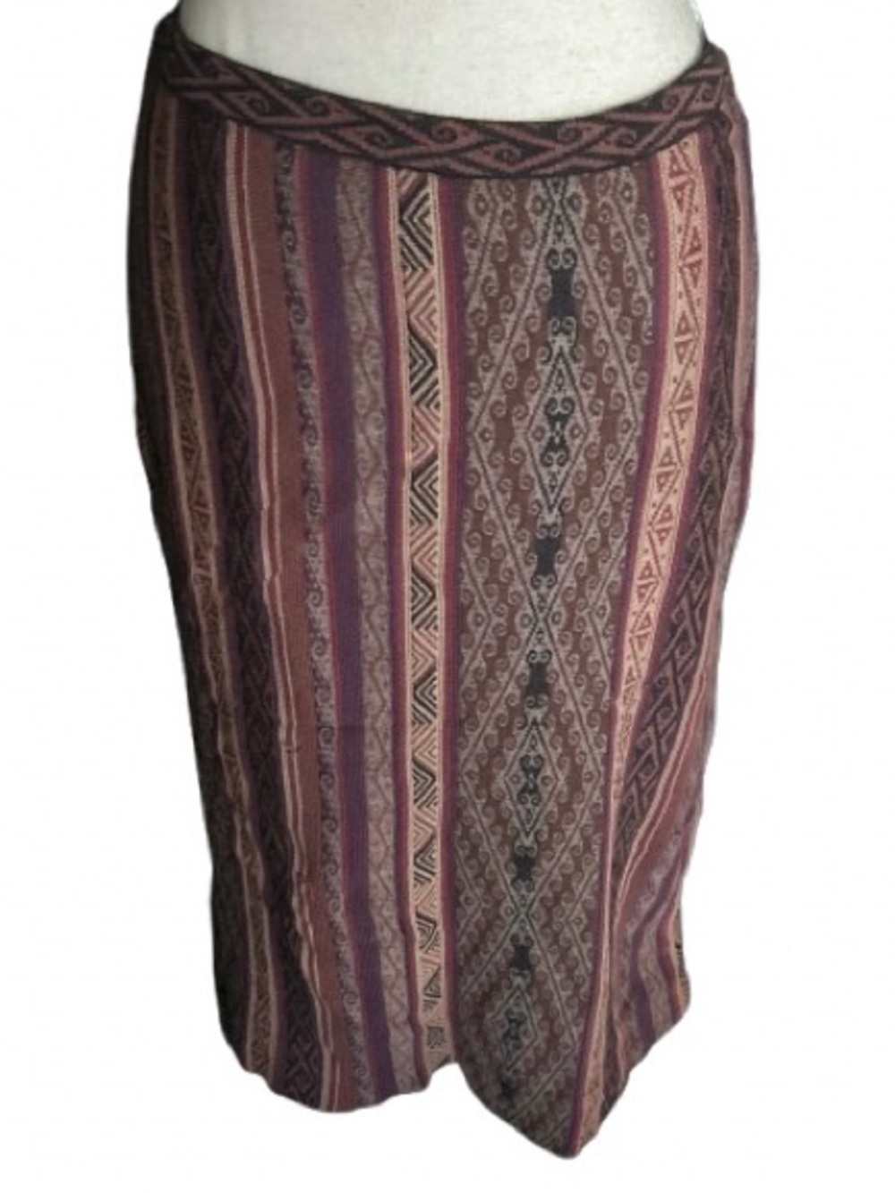 100% Pima Cotton PERUVIAN CONNECTION Sweater Midi Skirt Boho Designer Cottage